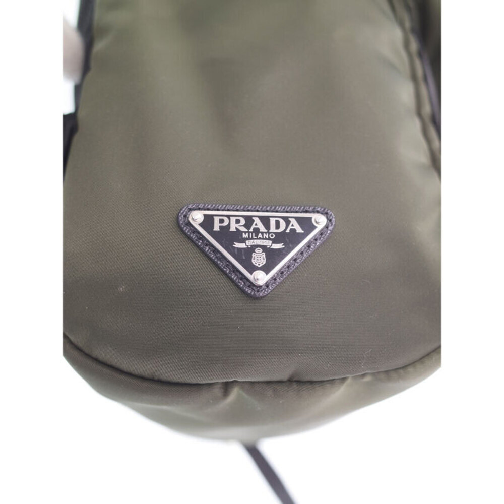 Prada olive green Tessuto nylon backpack Khaki Green - Picture 8 of 9